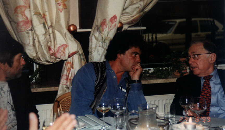 Hier praat ik met Richard Gardner aan vde vooravond van zijn lezing